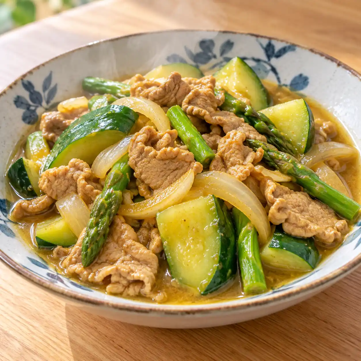 咖哩豬肉片大黃瓜燒