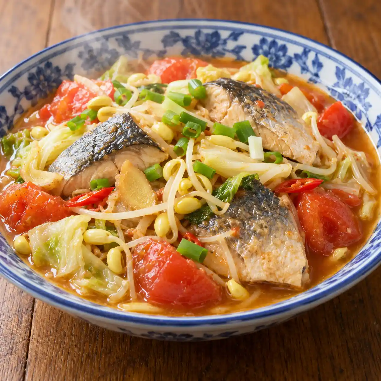 虱目魚黃豆芽茄汁燒