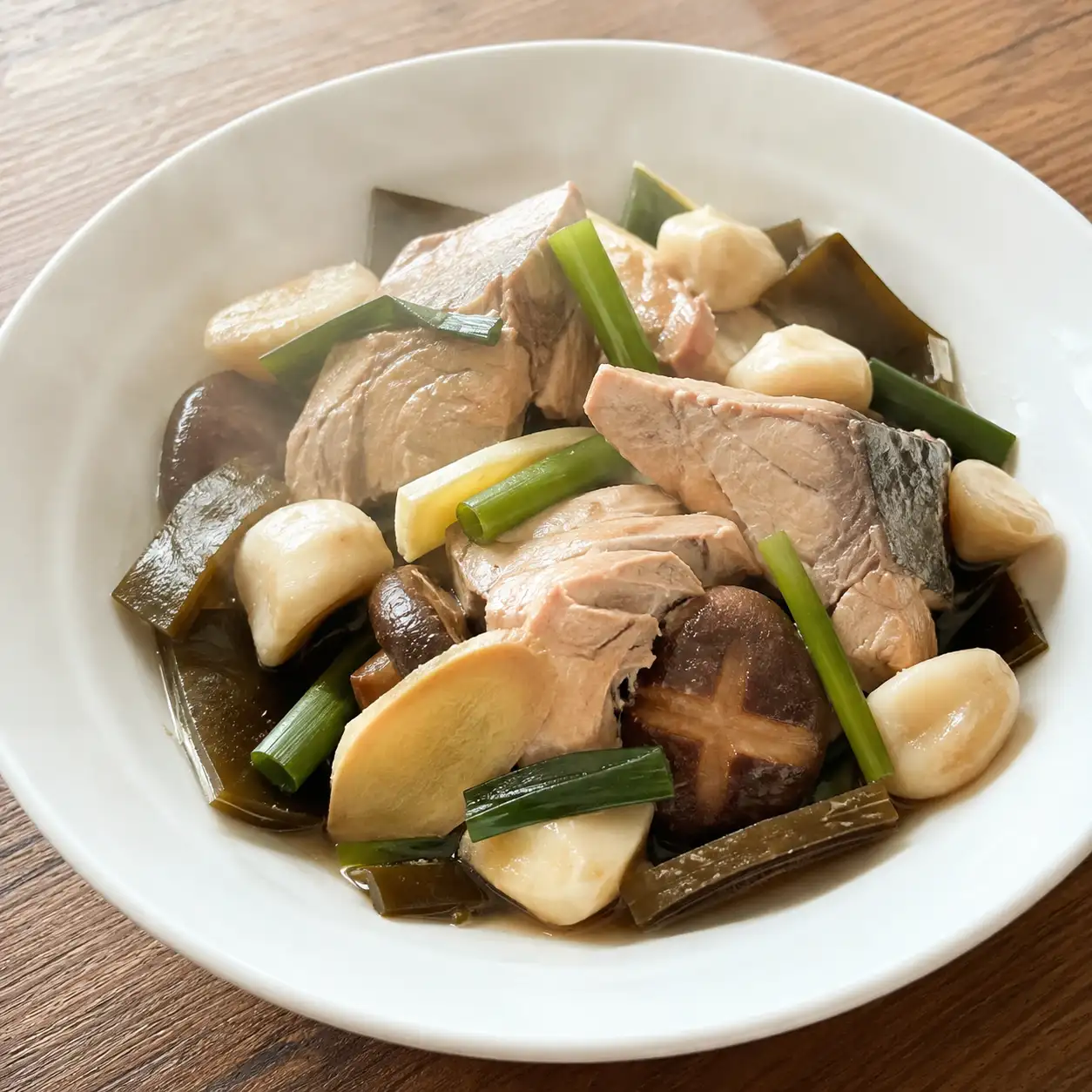 昆布鮪魚菱角燉