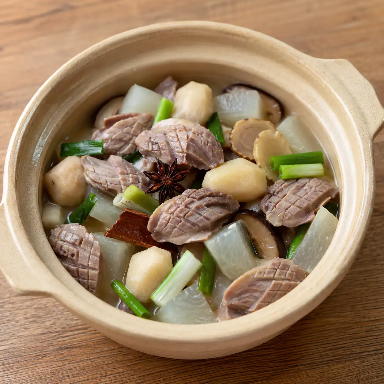 雞胗菱角五香滷