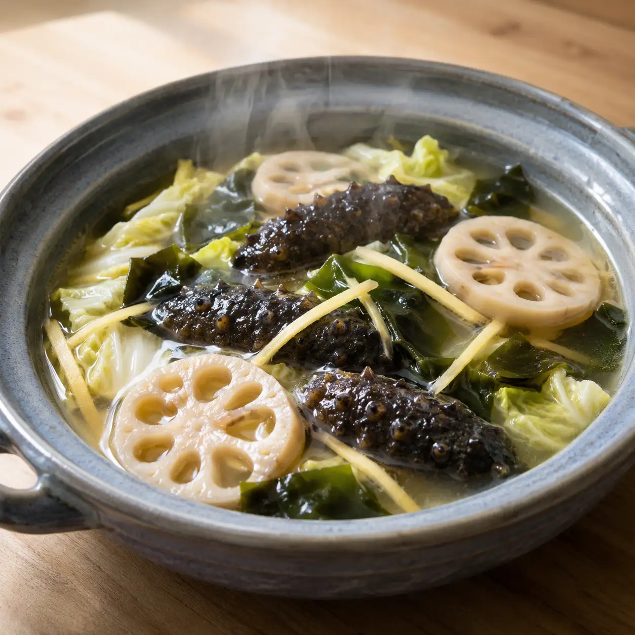 味噌海參蓮藕清燉