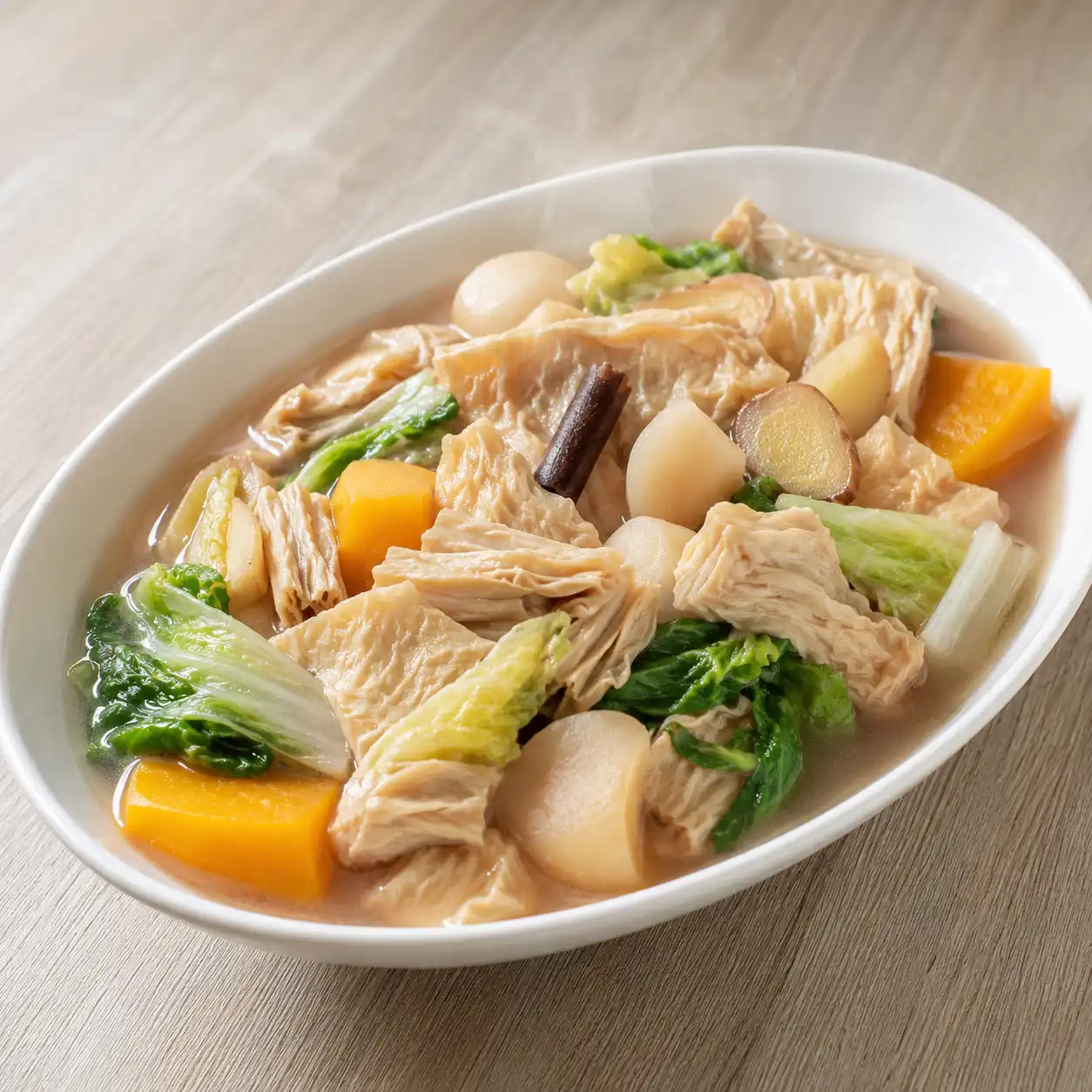 豆皮菱角白滷