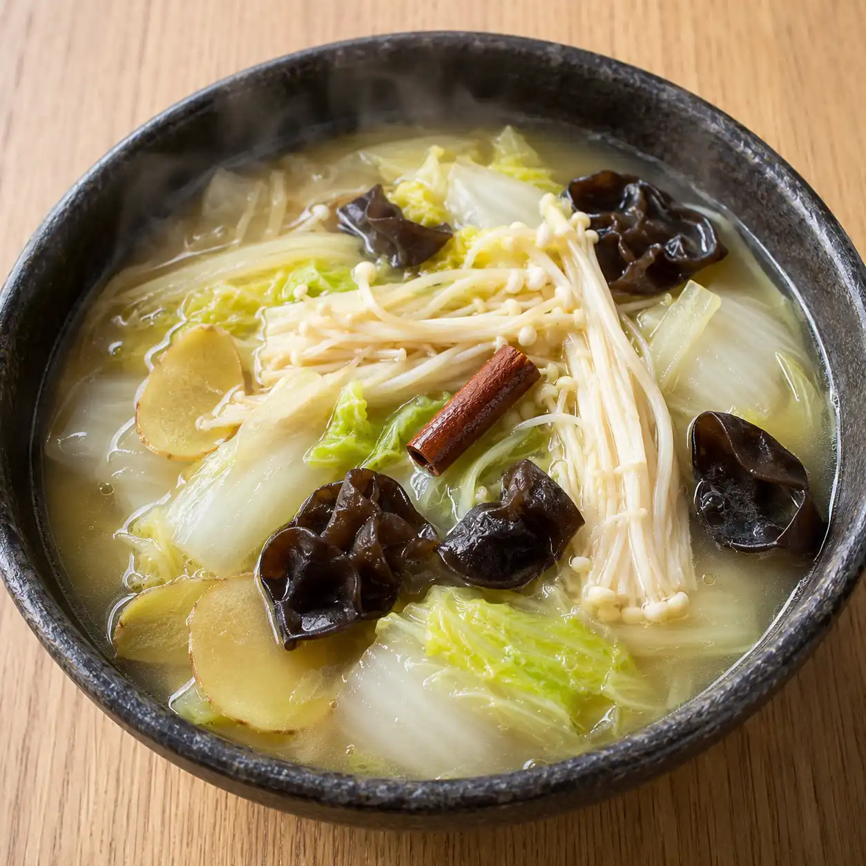 味噌金針菇黑木耳清燉
