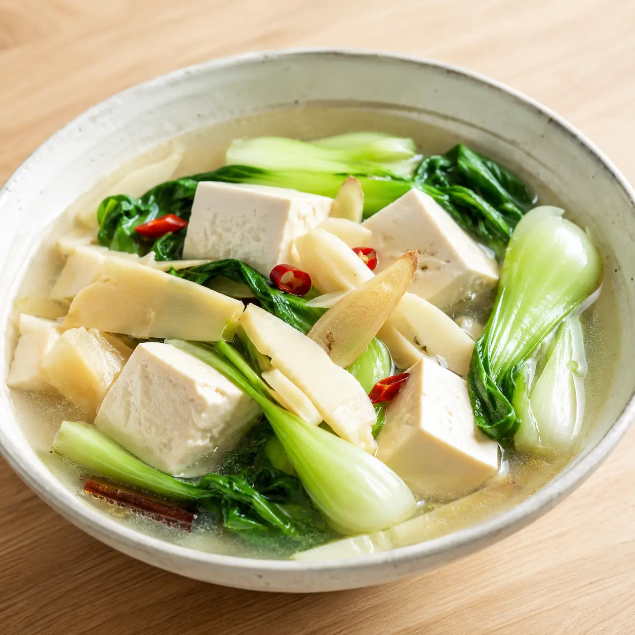 清滷嫩豆腐青江菜