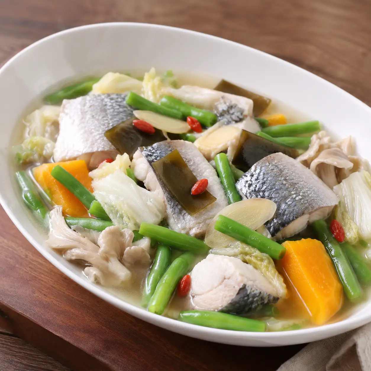 虱目魚四季豆白滷