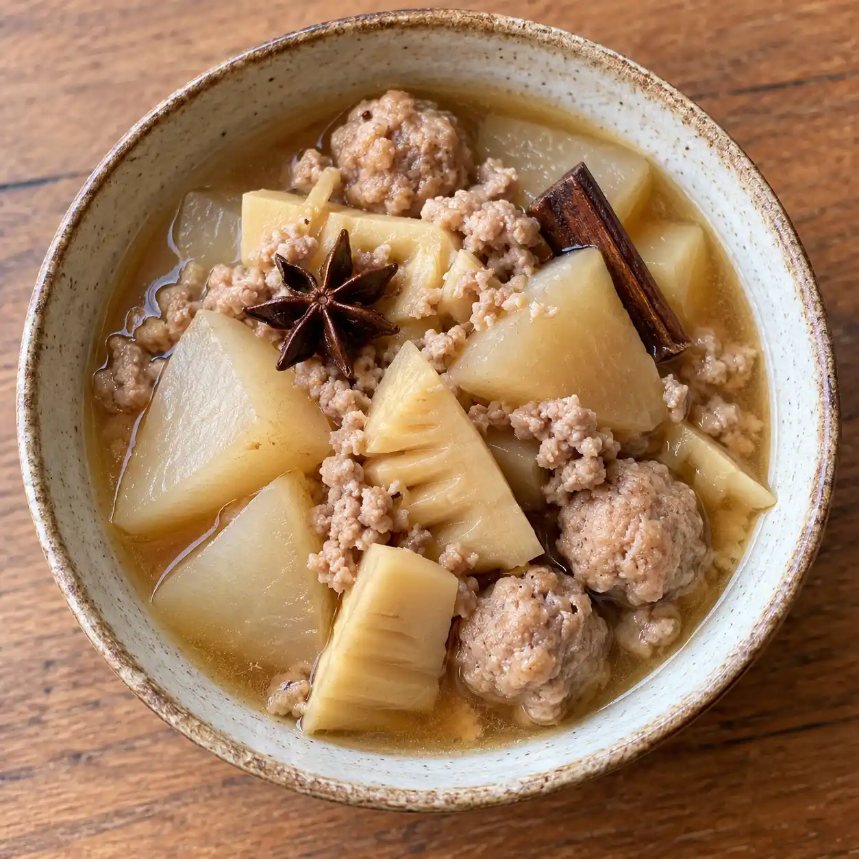 瘦絞肉竹筍五香滷