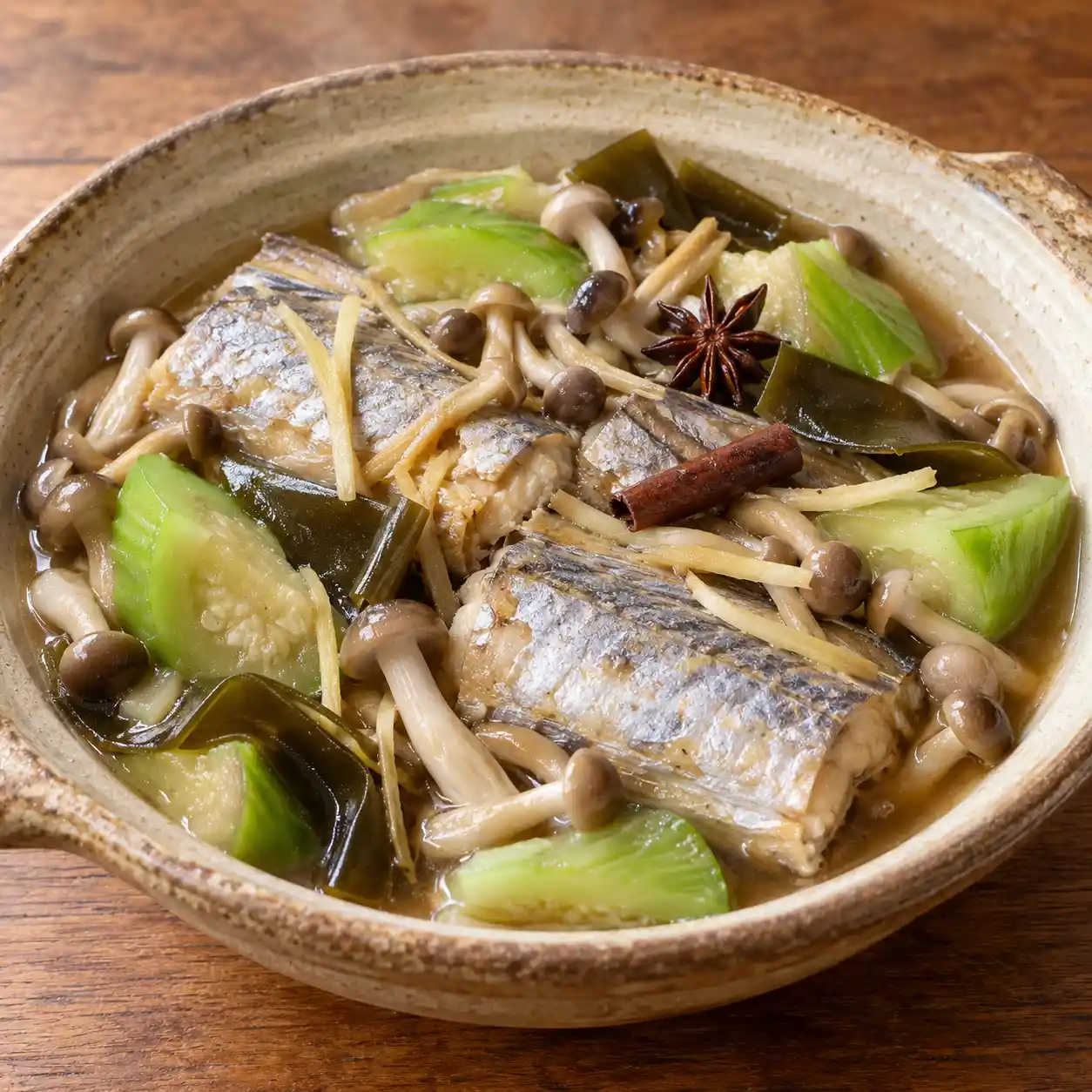 白帶魚鴻喜菇五香滷
