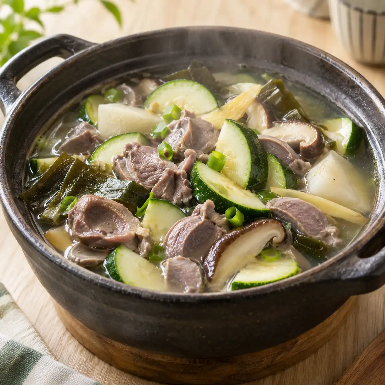 昆布雞胗櫛瓜清燉