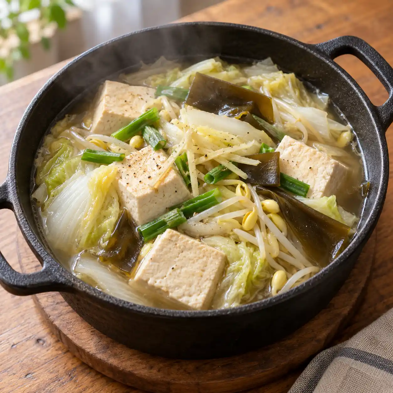 昆布板豆腐大白菜煨