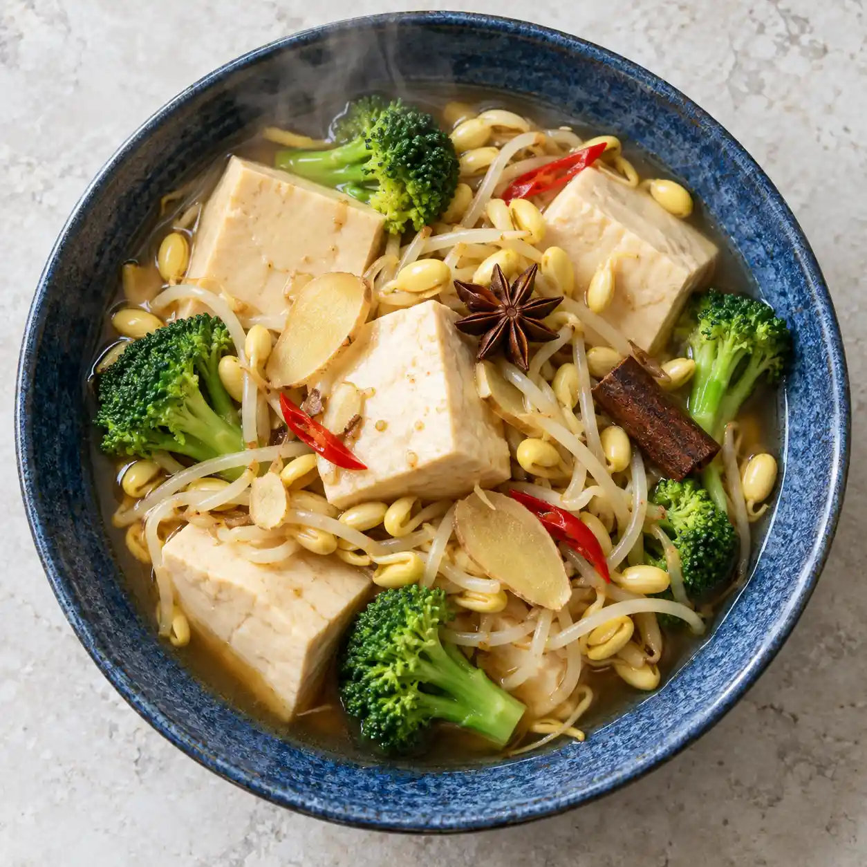 嫩豆腐黃豆芽五香滷