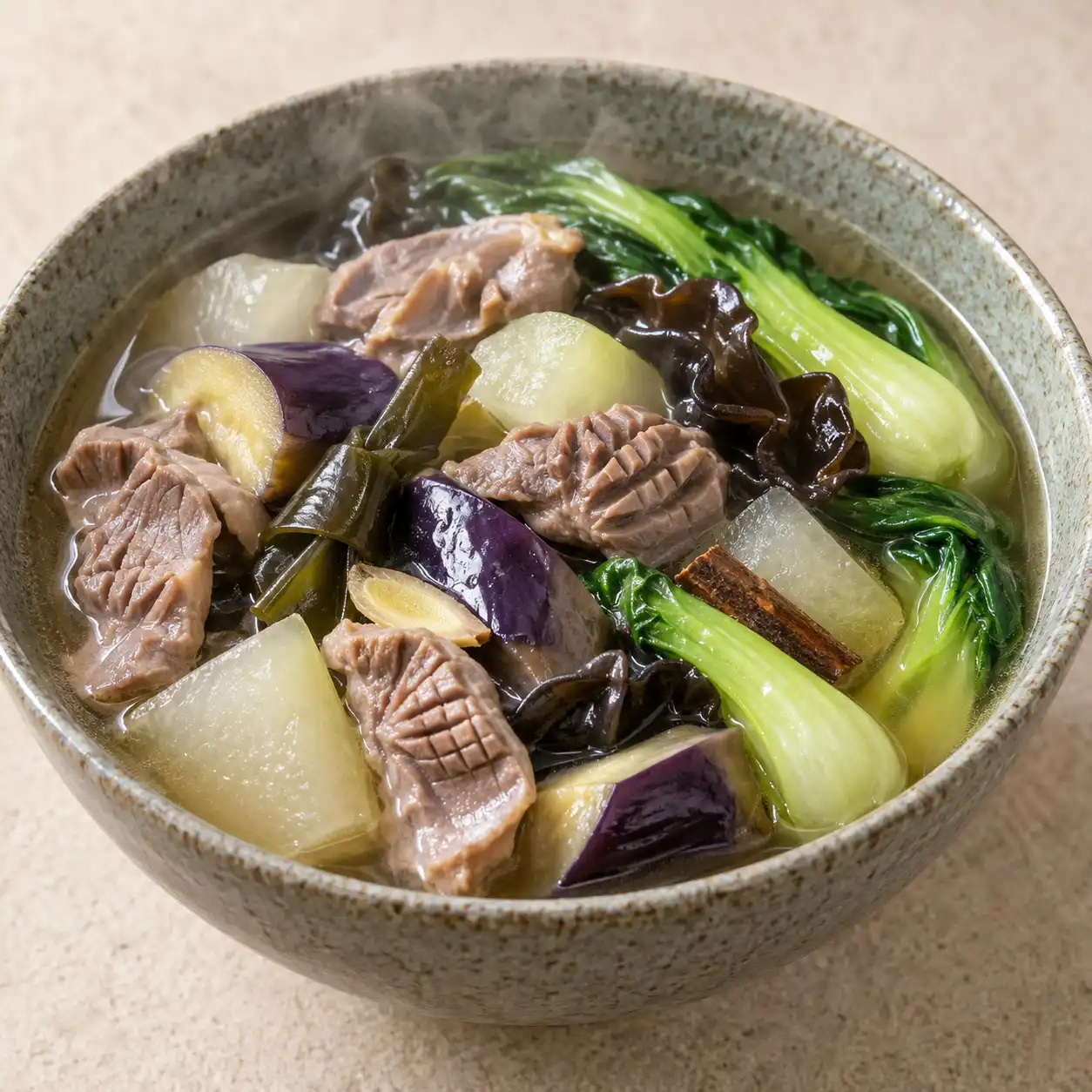 雞胗茄子白滷