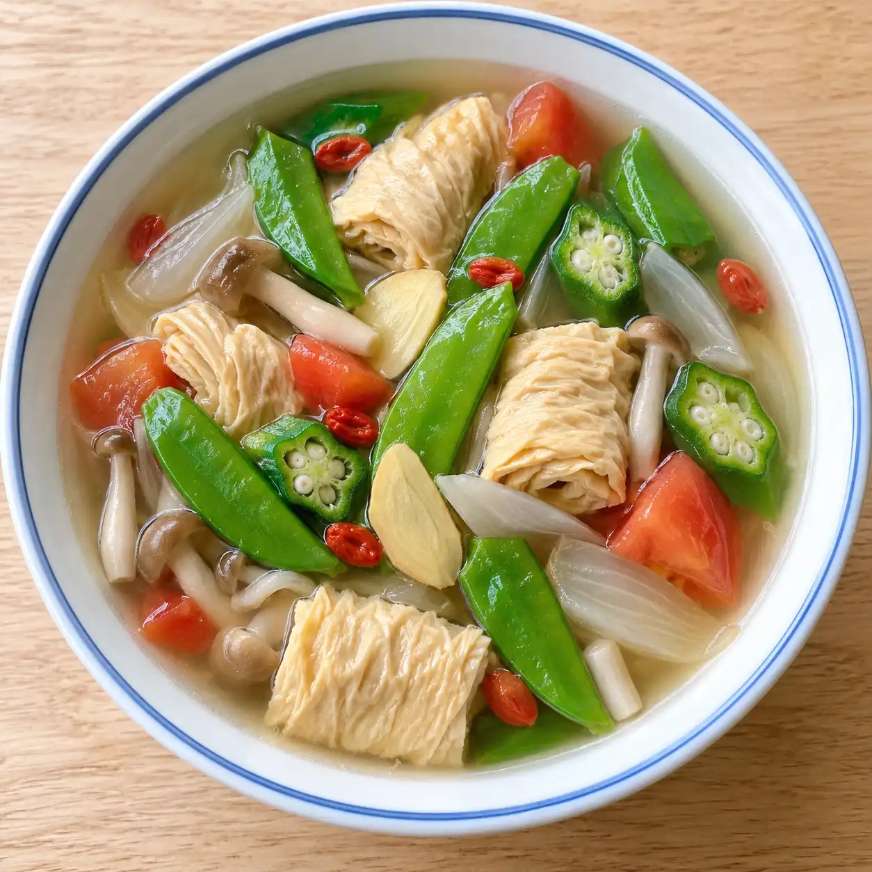 胡椒豆皮荷蘭豆清燉
