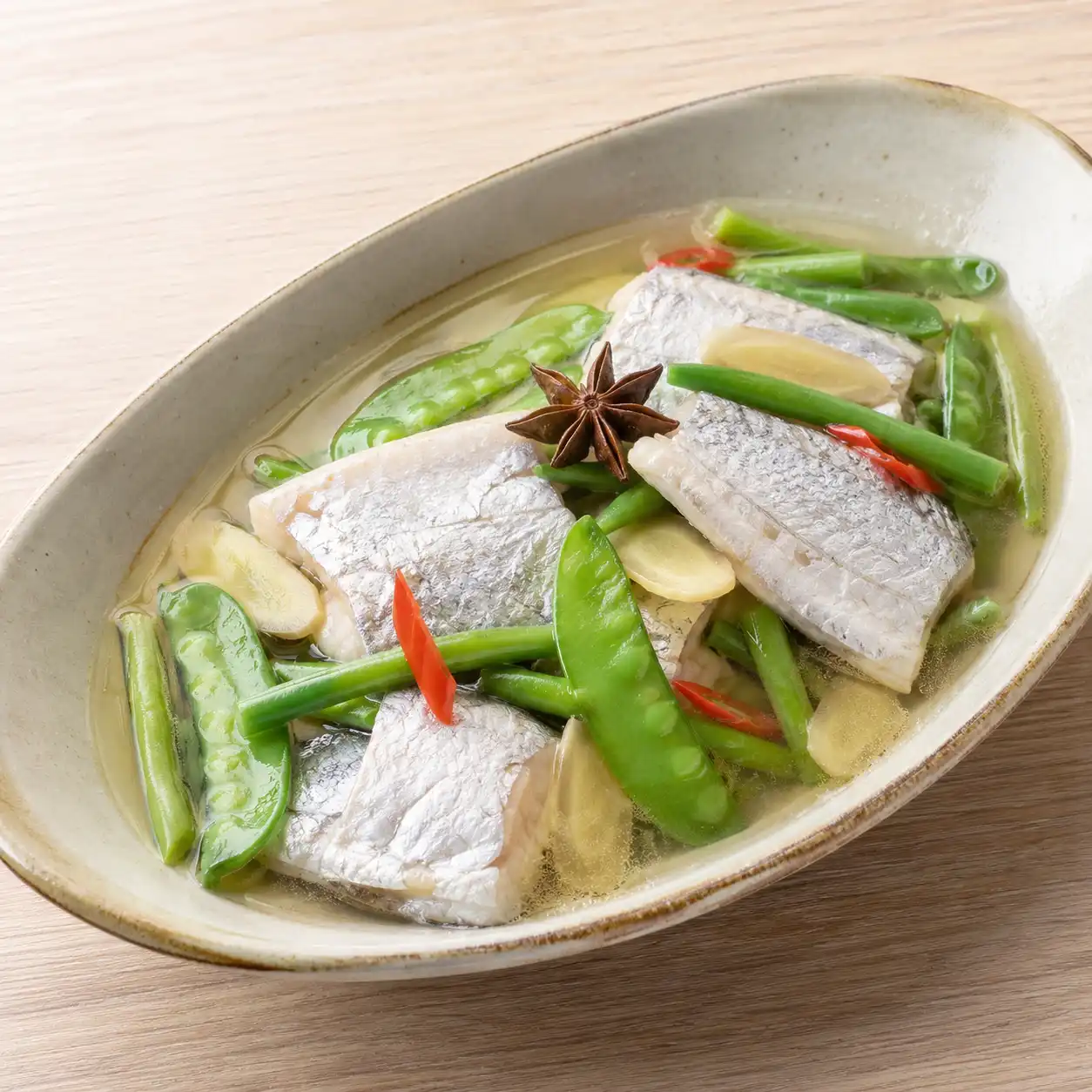白帶魚荷蘭豆白滷
