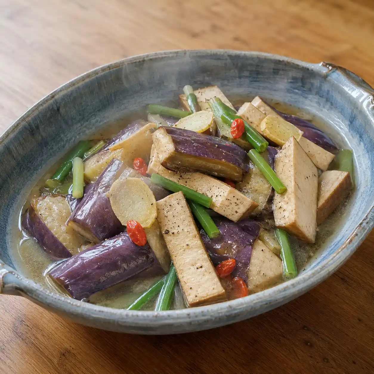 胡椒豆干茄子燉