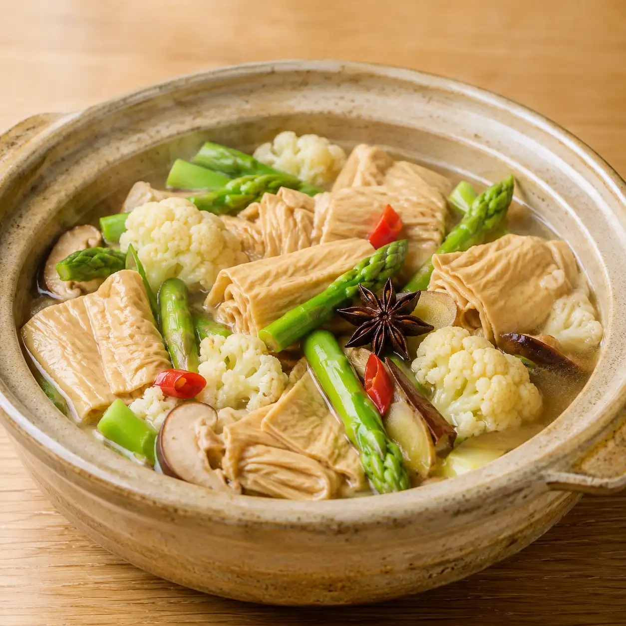豆皮蘆筍五香滷