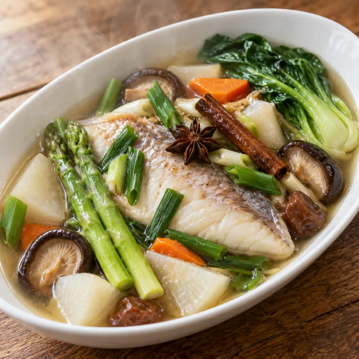 鯛魚蘆筍五香滷