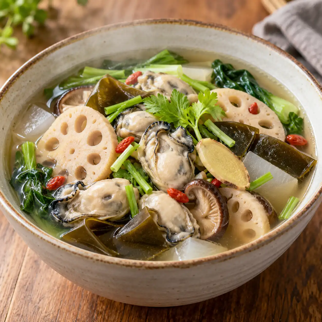昆布鮮蚵蓮藕燉
