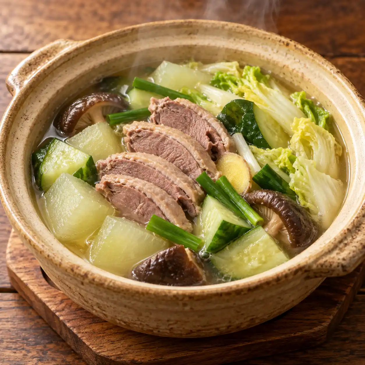味噌鴨胸大黃瓜煨