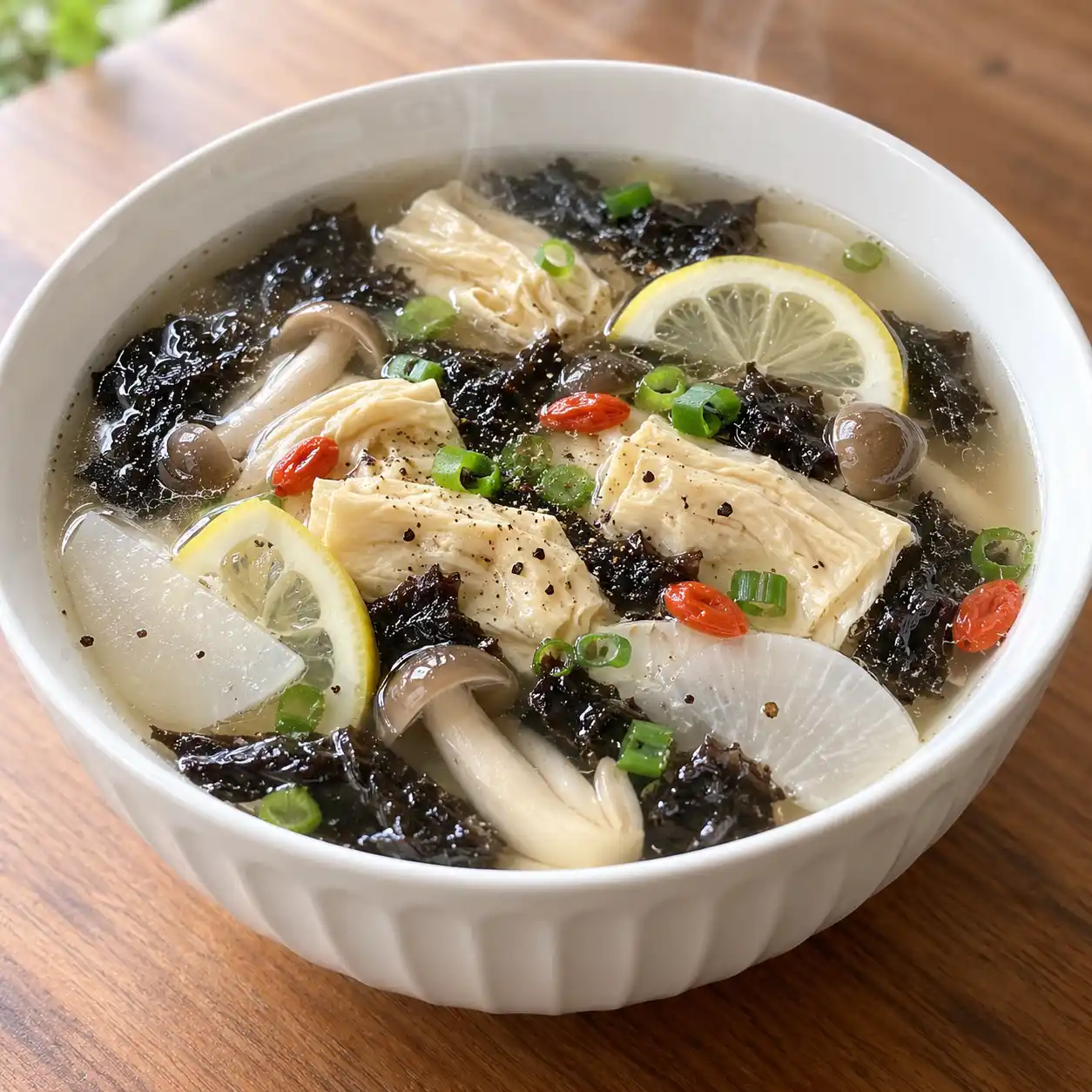 豆包紫菜清湯