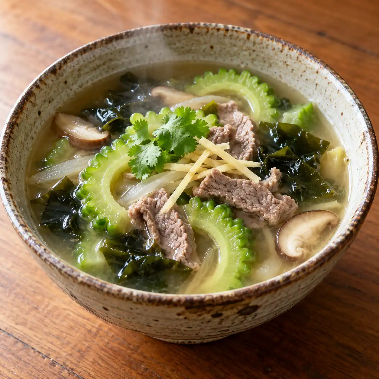 味噌牛柳苦瓜湯