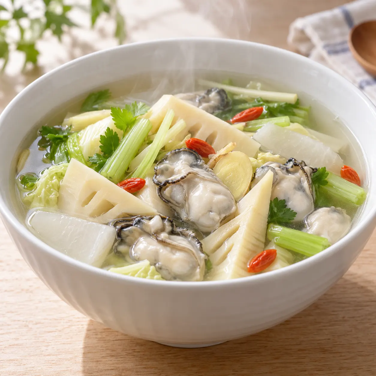 鮮蚵竹筍清湯