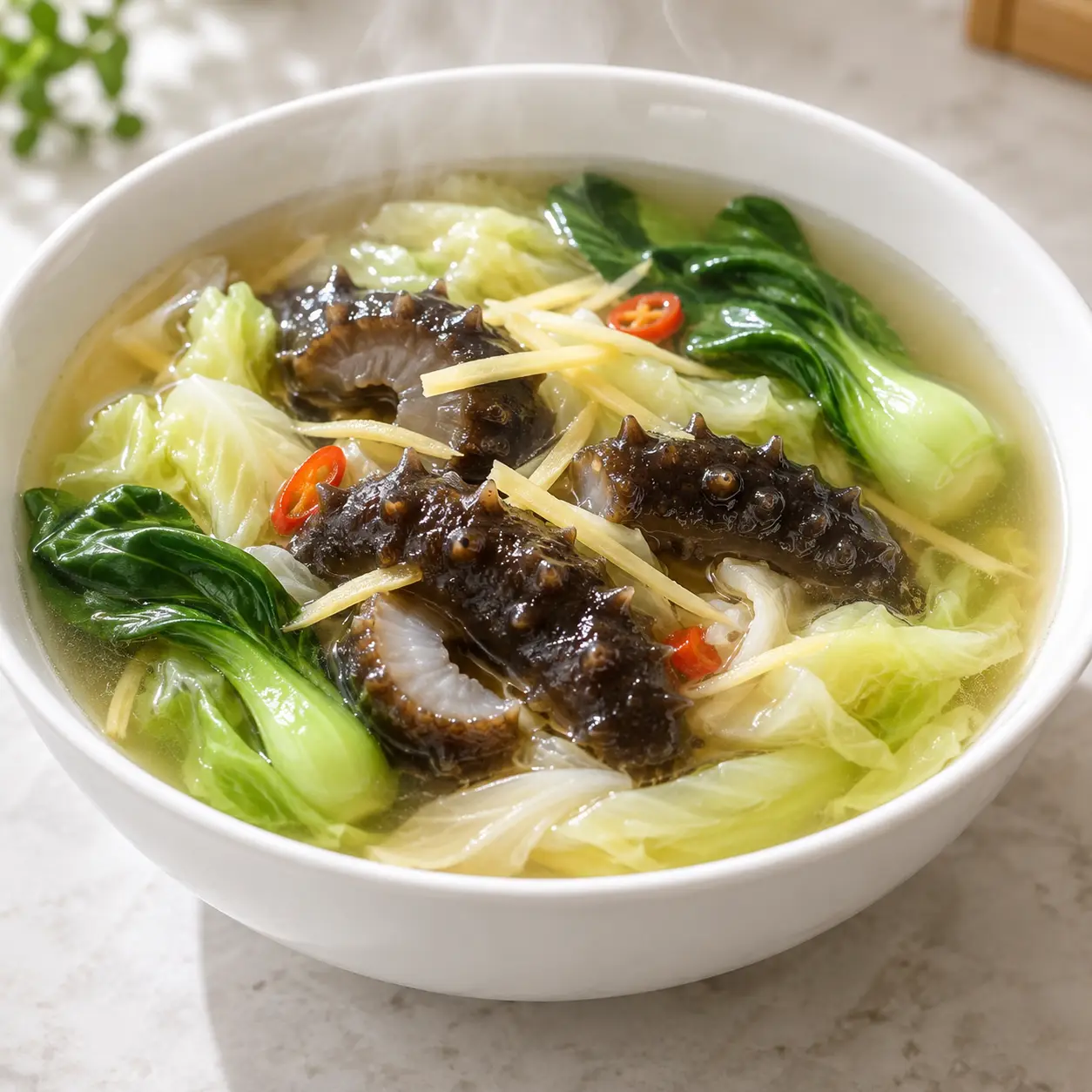 海參高麗菜清湯