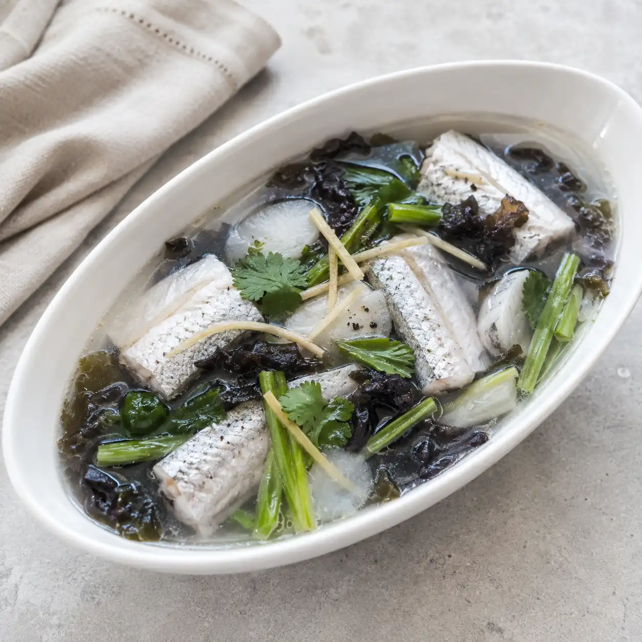 白帶魚紫菜清湯
