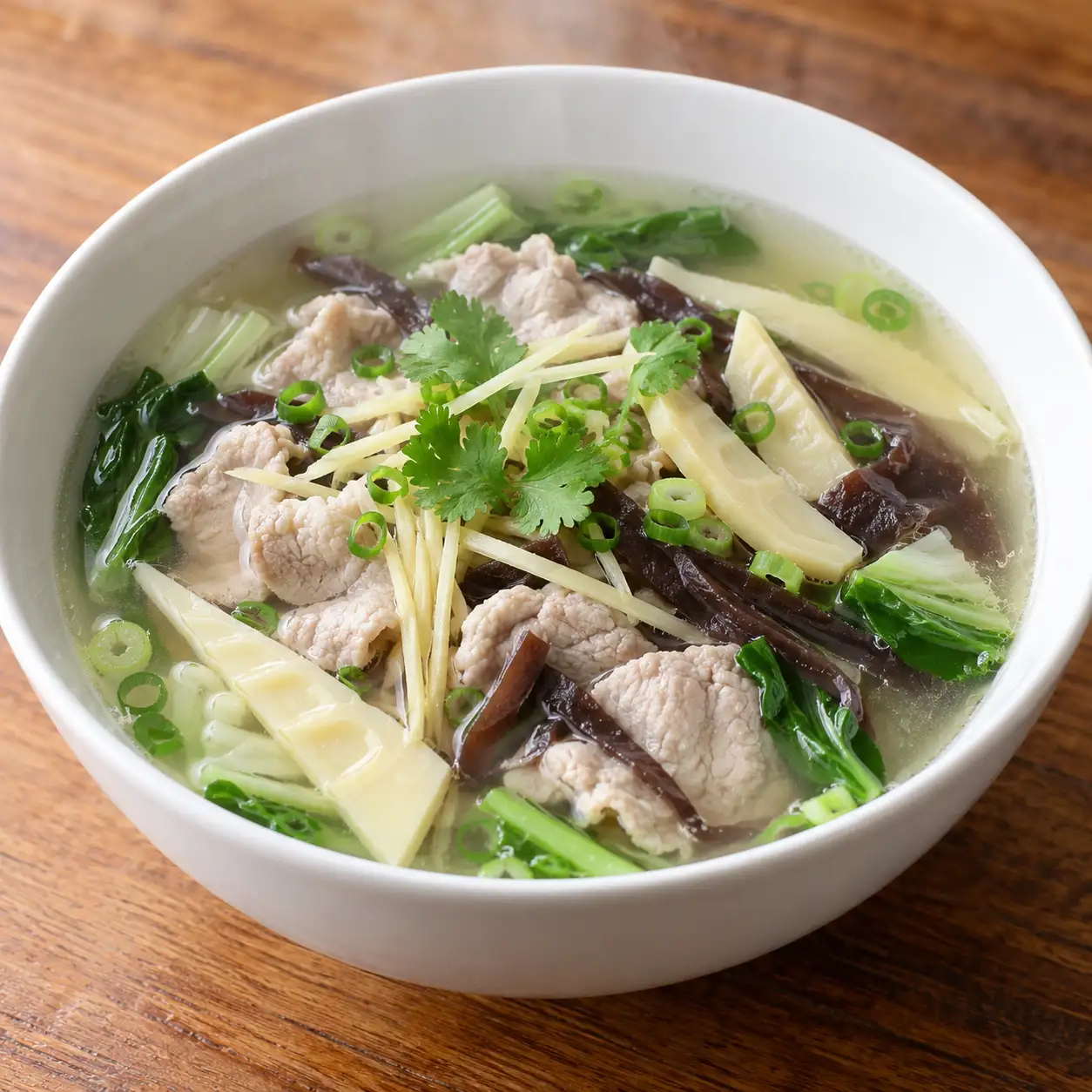 豬肉片竹筍清湯