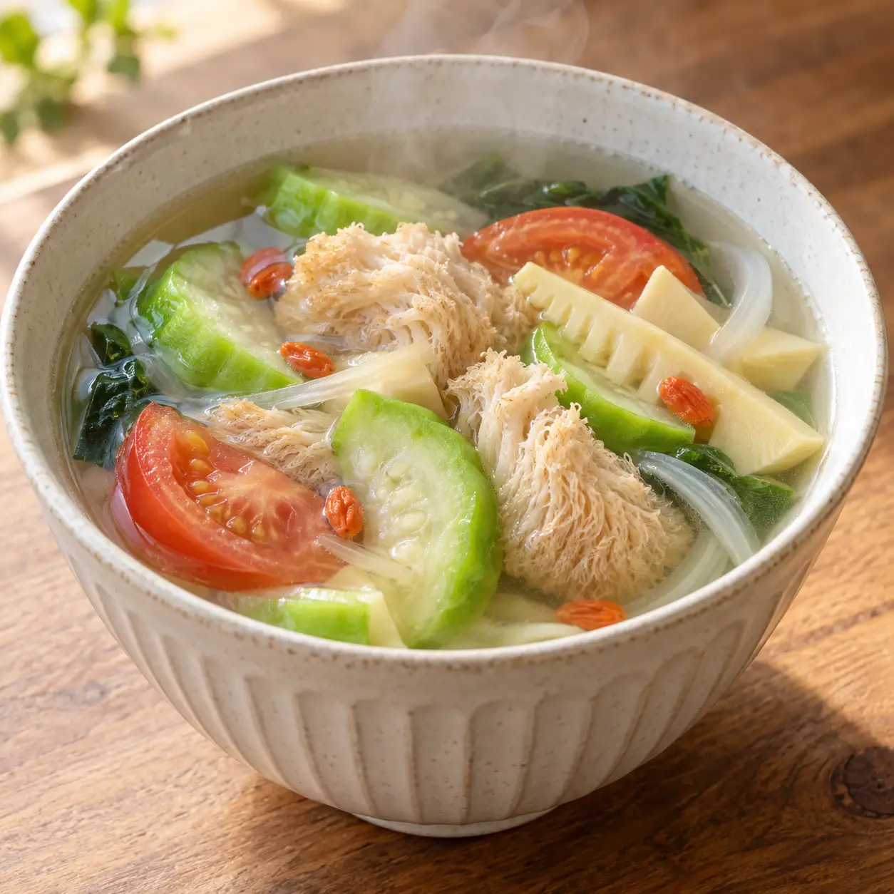 猴頭菇絲瓜清湯