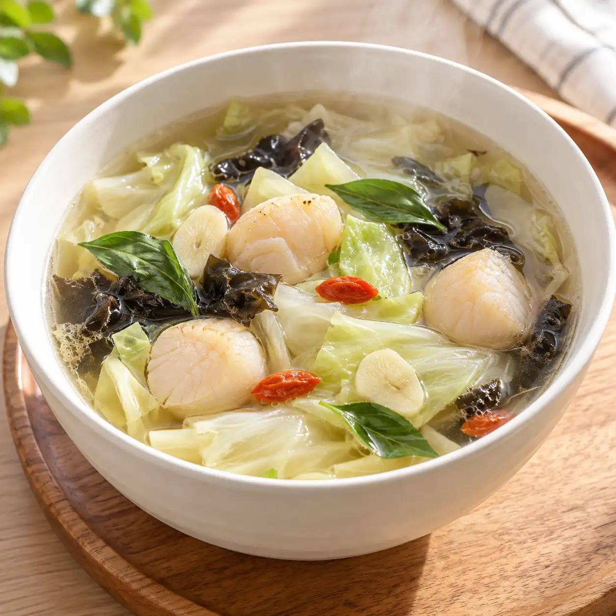 干貝高麗菜清湯
