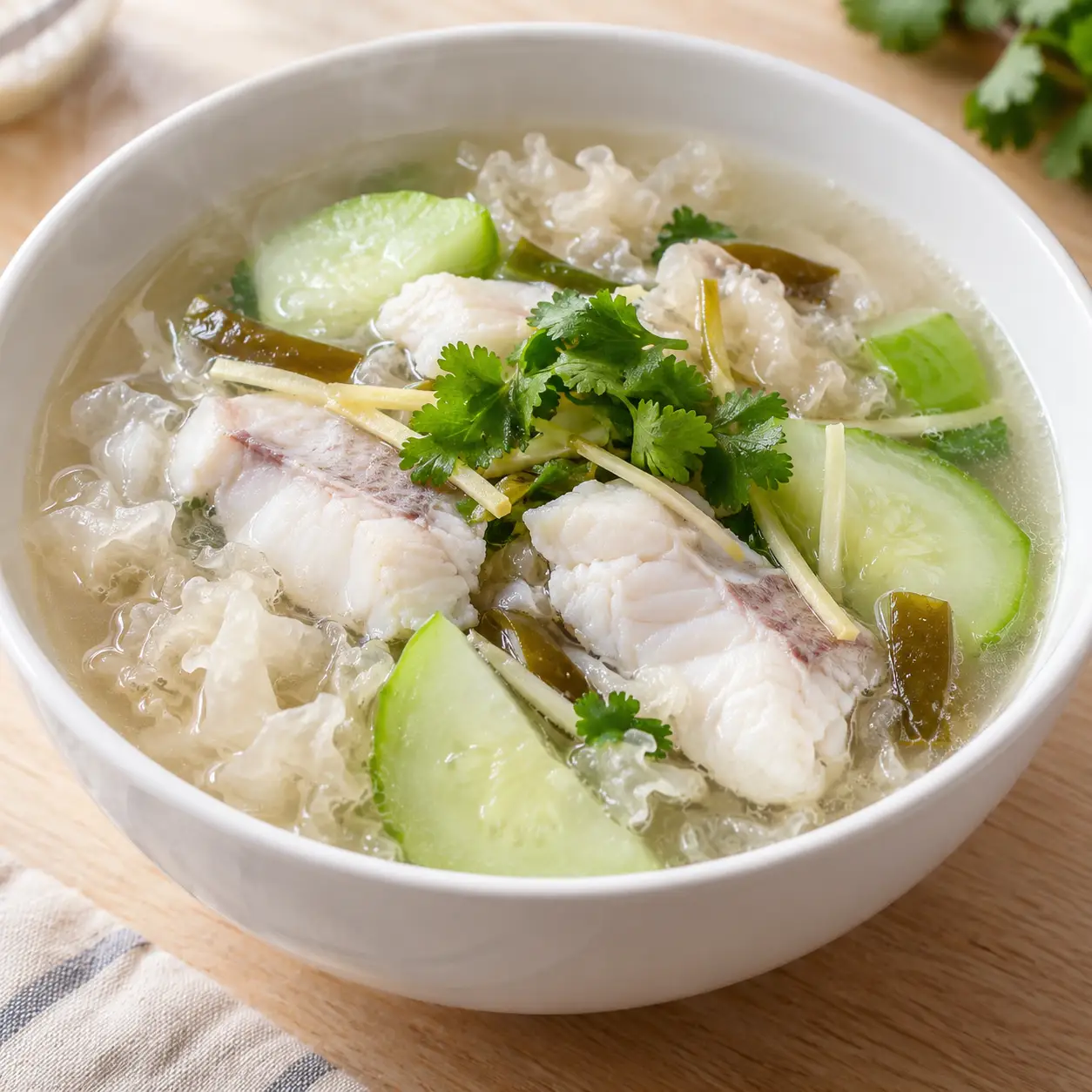 鯛魚大黃瓜自然滑羹