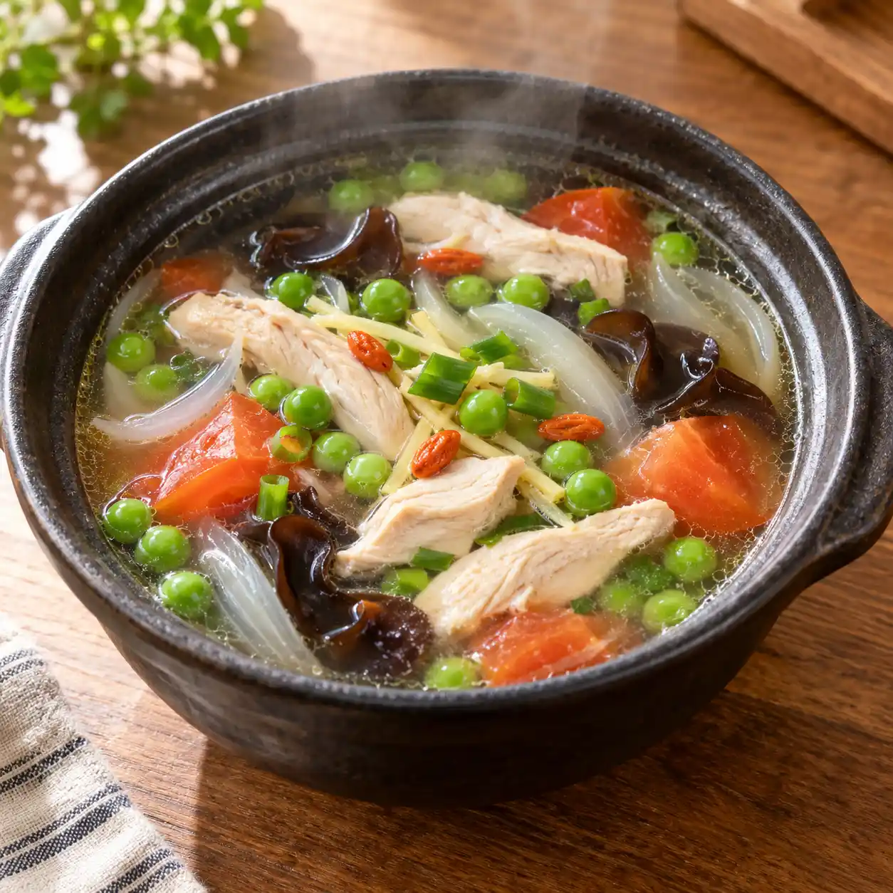 雞柳豌豆清湯
