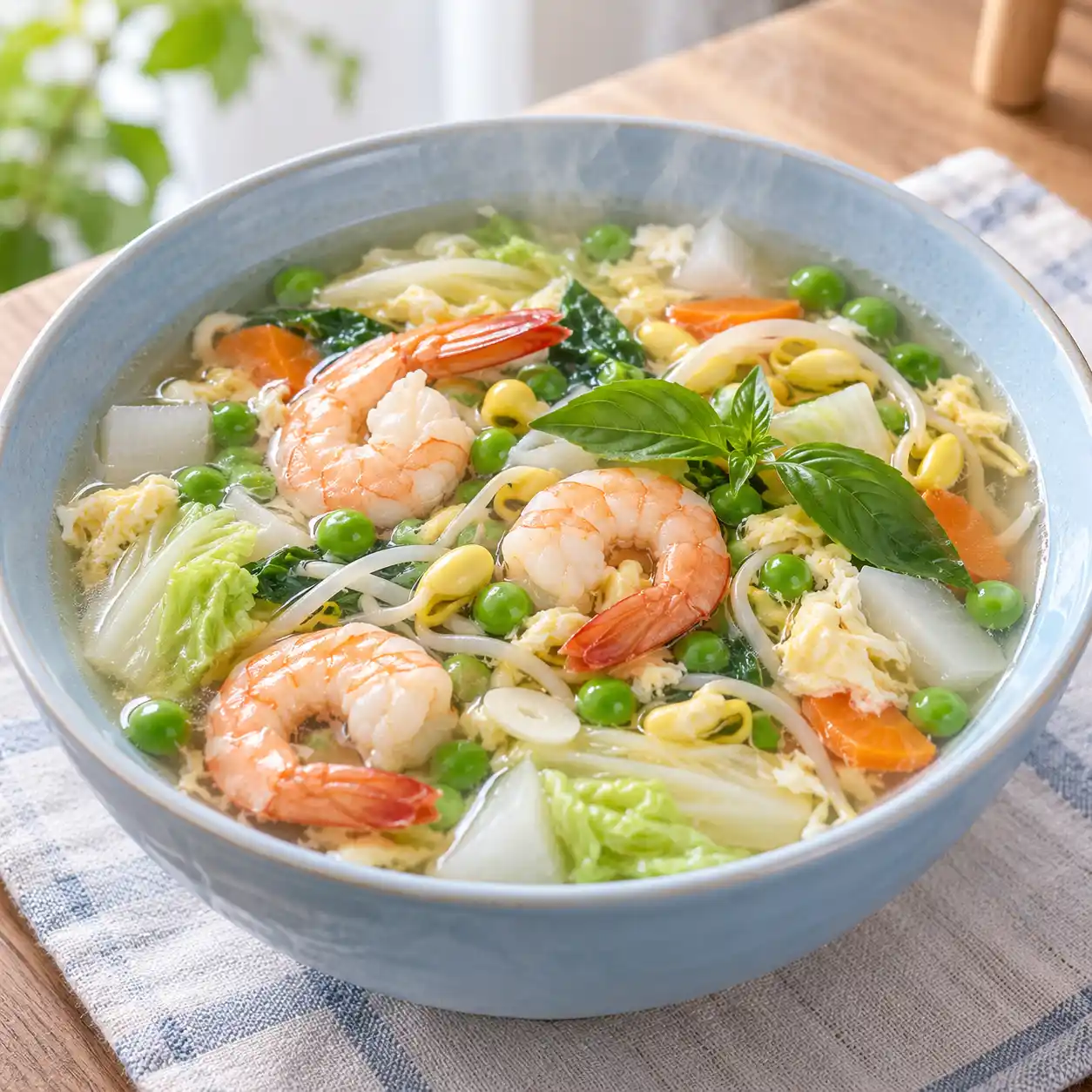 草蝦豌豆清湯