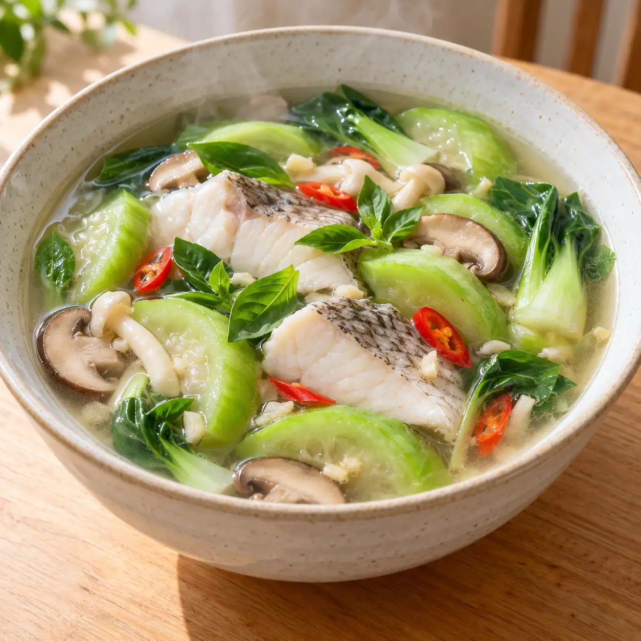 鯛魚絲瓜酸辣湯