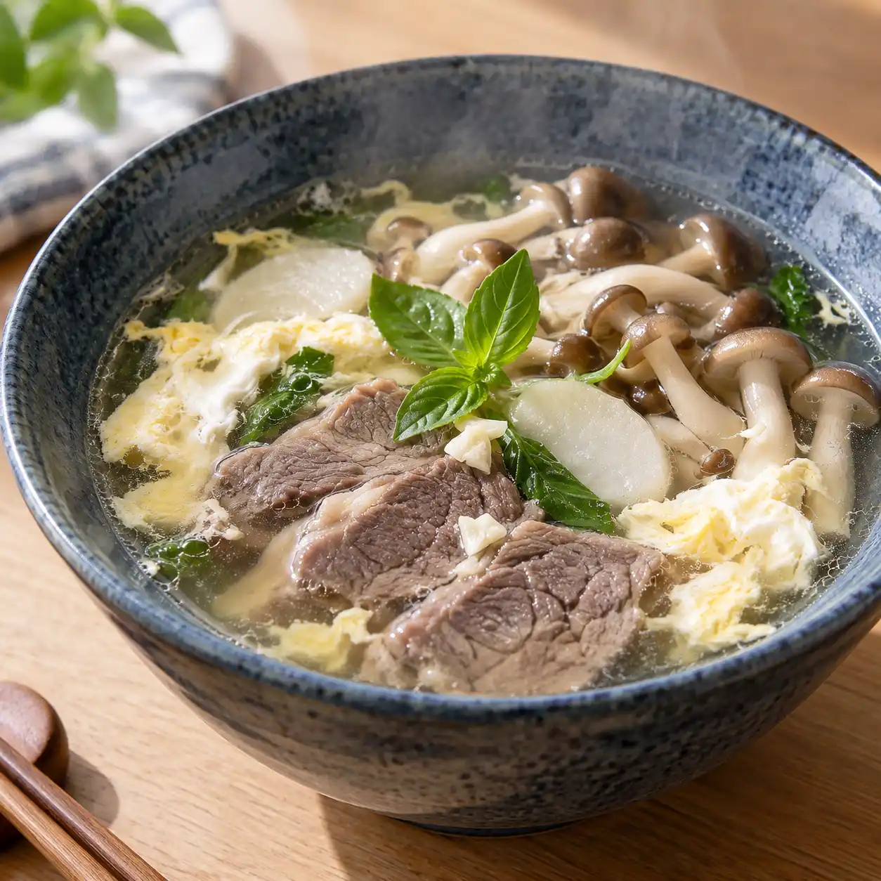 牛腱鴻喜菇清湯