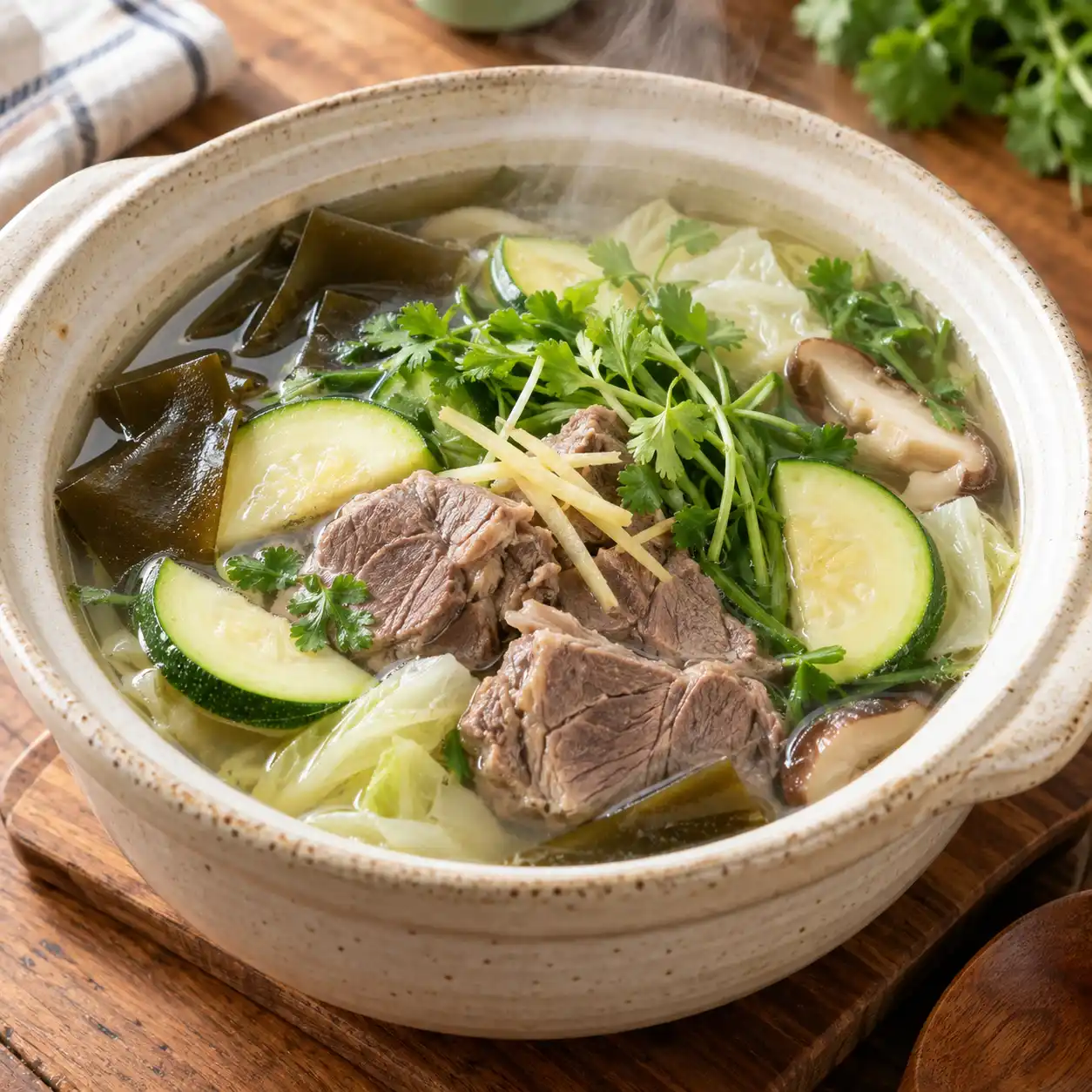 昆布牛腱櫛瓜蔬菜湯