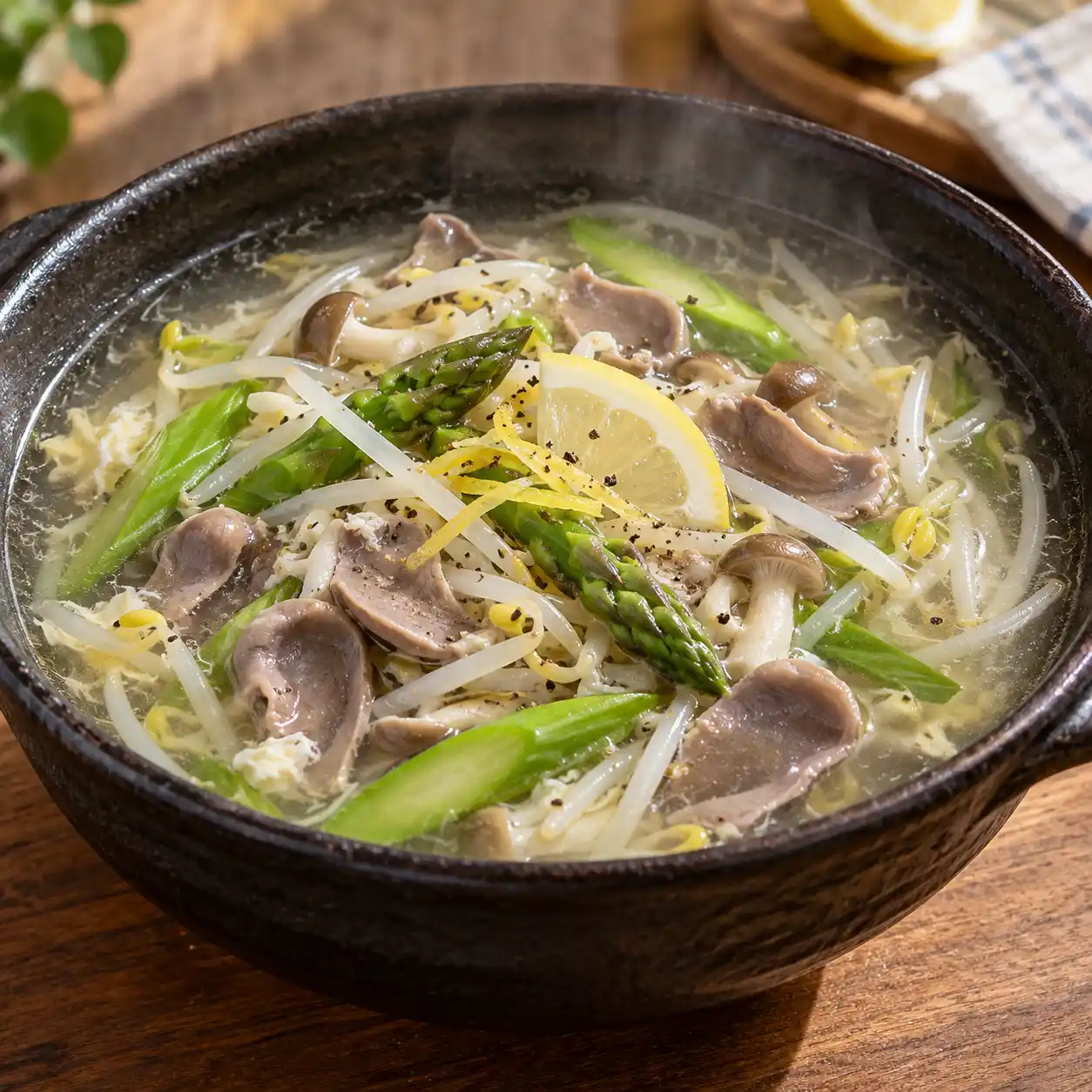 雞胗綠豆芽自然滑羹