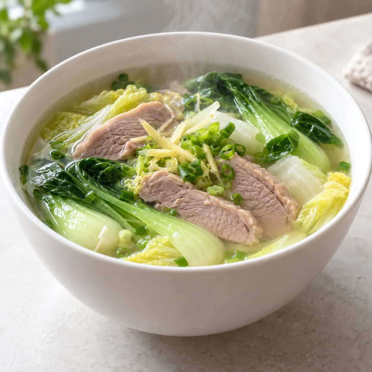 鴨胸青江菜清湯