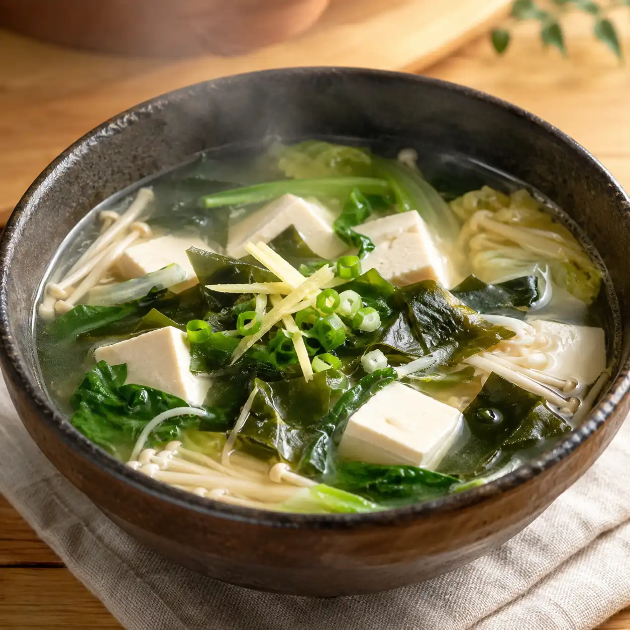 海帶芽豆腐湯