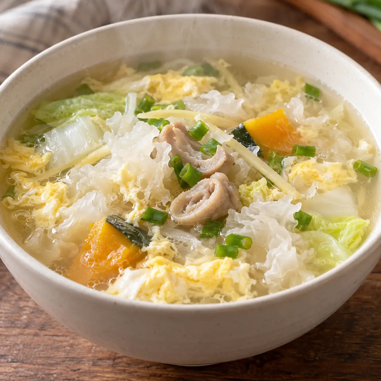 少量肥腸白木耳清湯