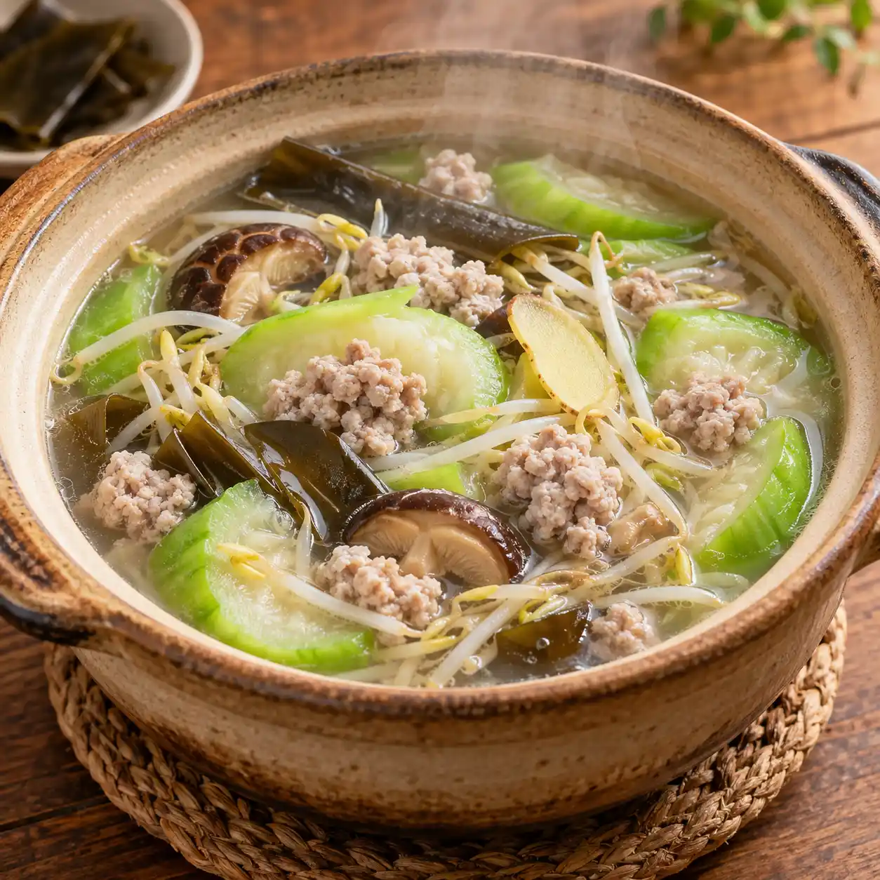 昆布瘦絞肉絲瓜鍋