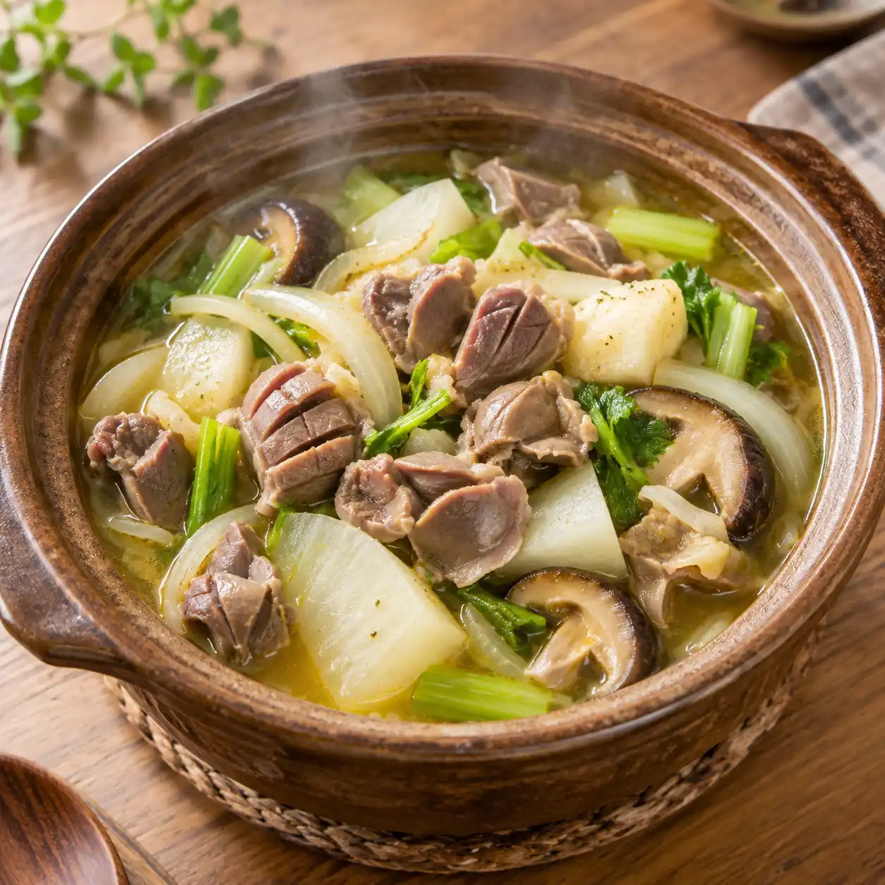 雞胗白蘿蔔砂鍋