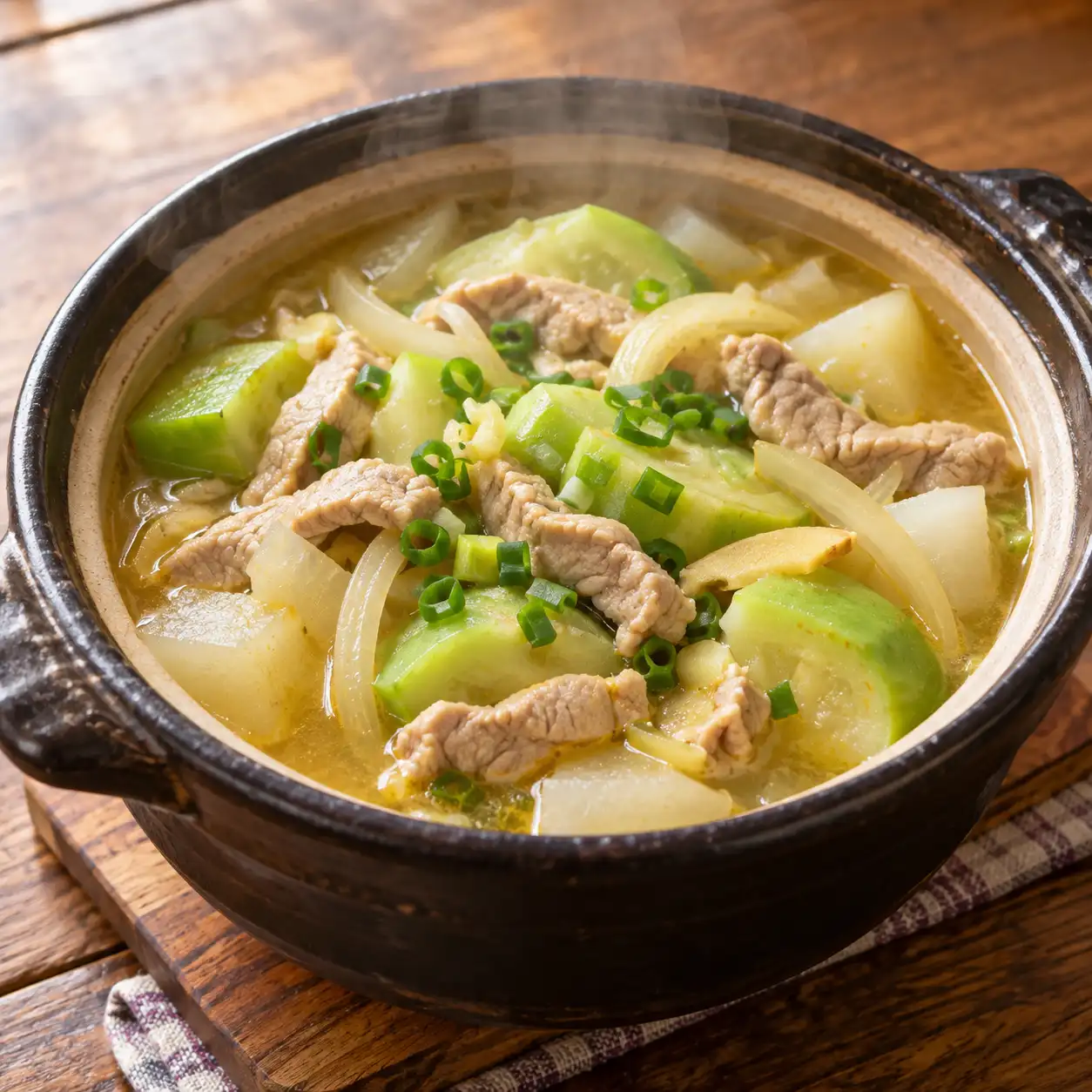 豬柳絲瓜砂鍋