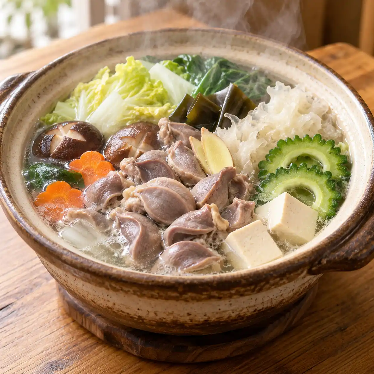 昆布雞胗白木耳小火鍋