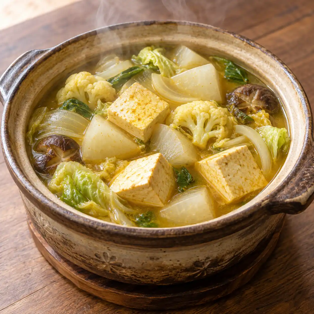 咖哩板豆腐白蘿蔔小火鍋