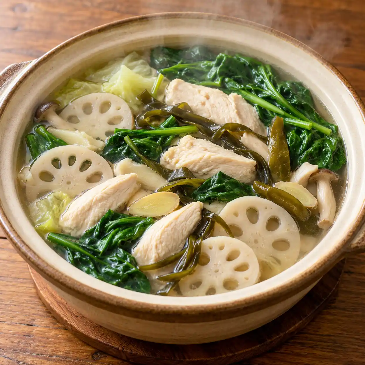 雞柳蓮藕昆布鍋
