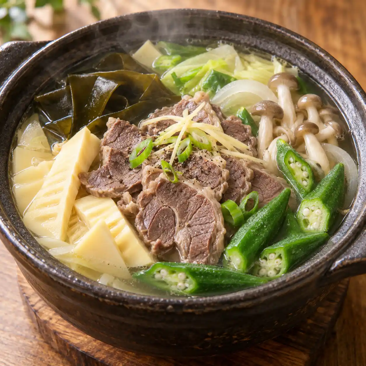 昆布牛腱秋葵鍋