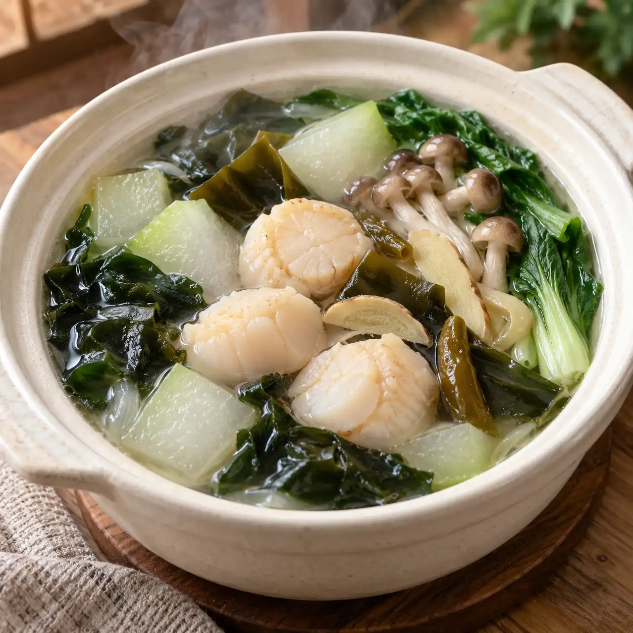 干貝海帶芽昆布鍋冬瓜
