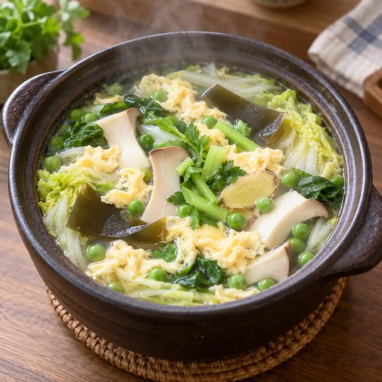 昆布雞蛋豌豆鍋