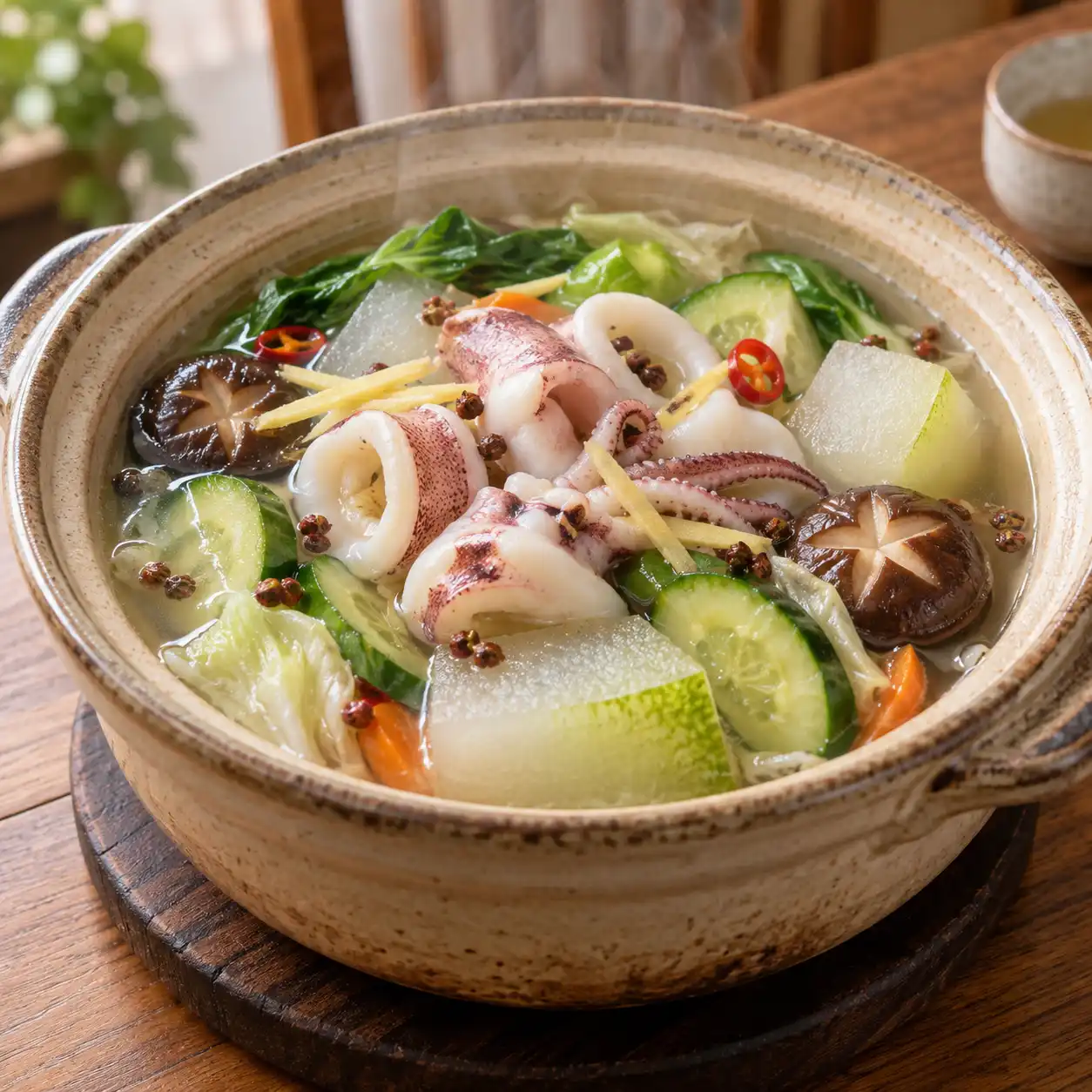 椒麻透抽冬瓜鍋